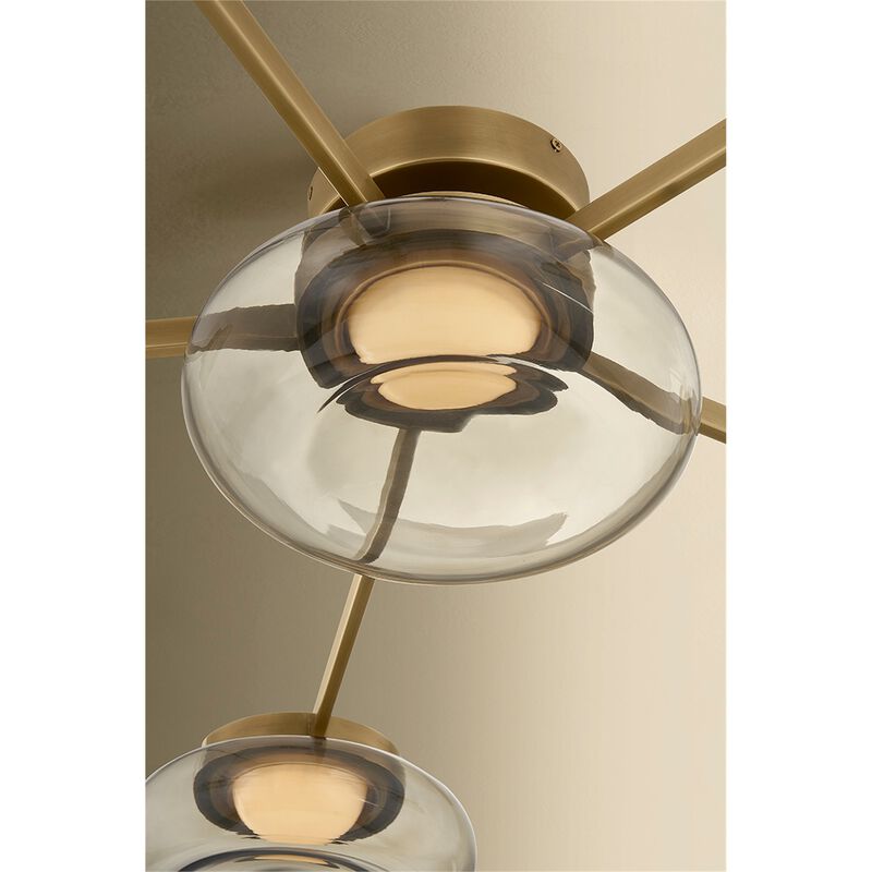 Opalesce 50 Inch Semi Flush Mount by Sonneman